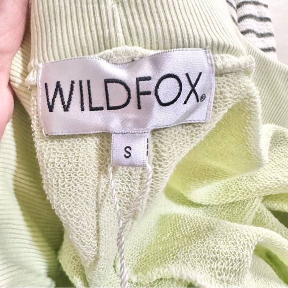 Wildfox Love Life Light Green Jogger Sweatpants Size Small - NWT - Picture 6 of 8